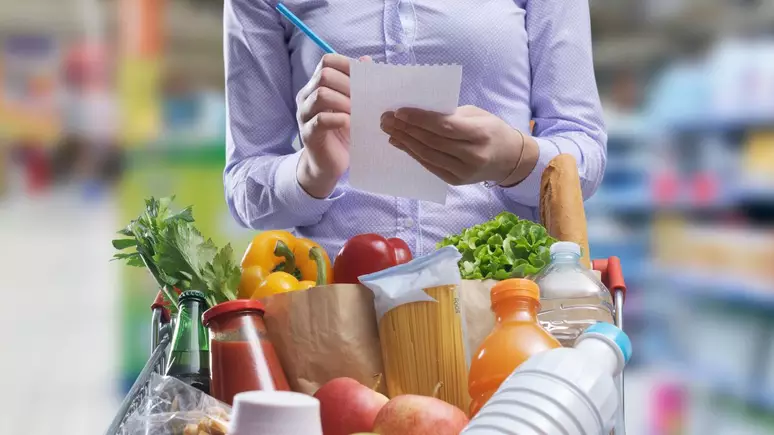 compras com alimentos saudáveis